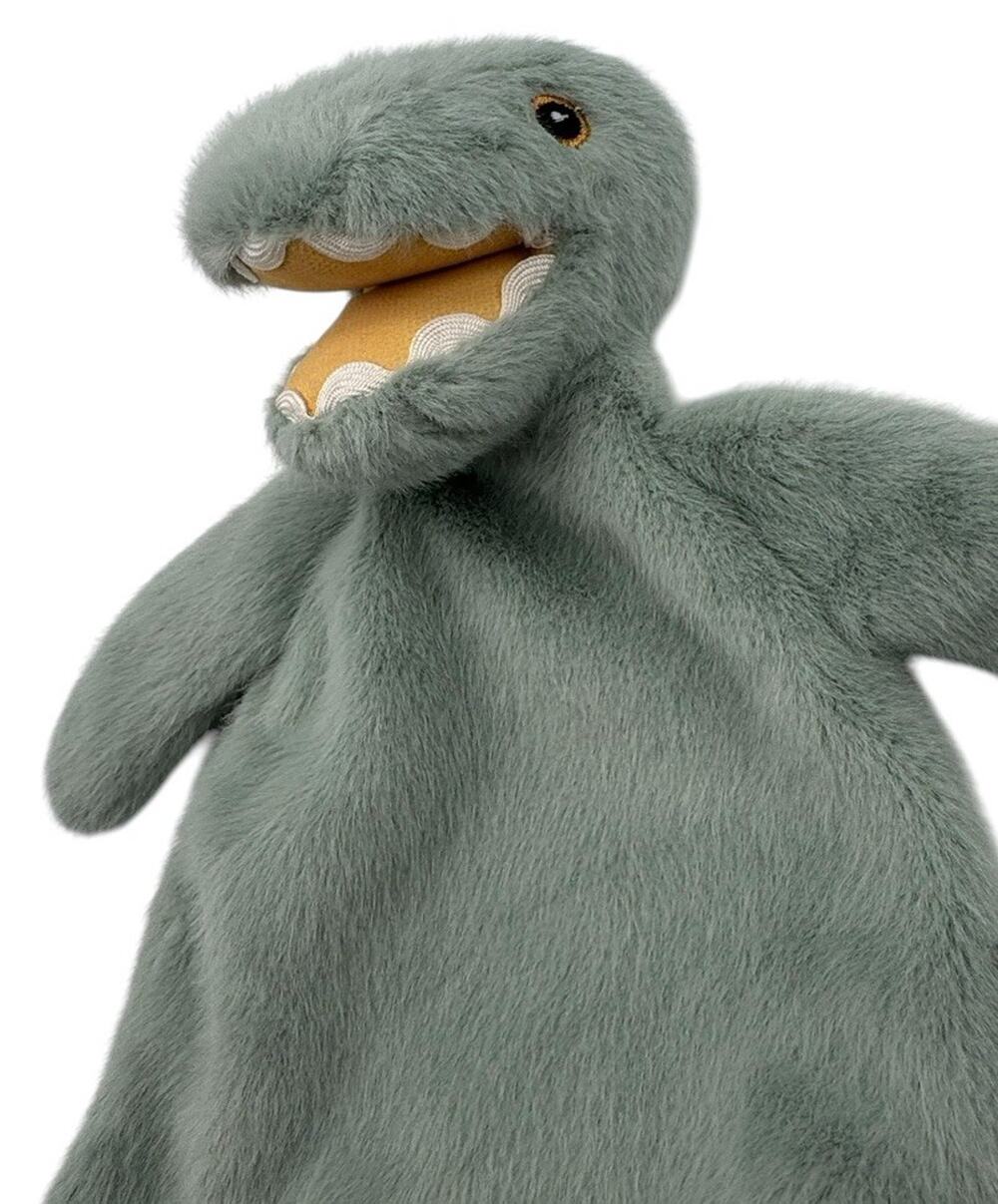Mon Ami Green Tiny Dinosaur Security Blankie Lovey Blanket Plush Stuffed Animal